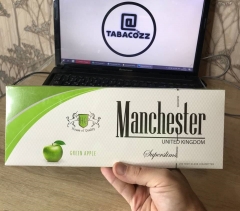 Сигареты Manchester SuperSlims Зеленое яблоко